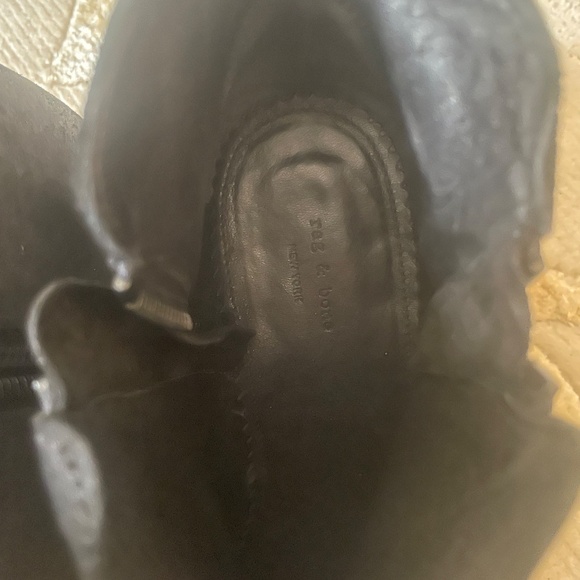 Black suede booties from rag and bone - Picture 7 of 8